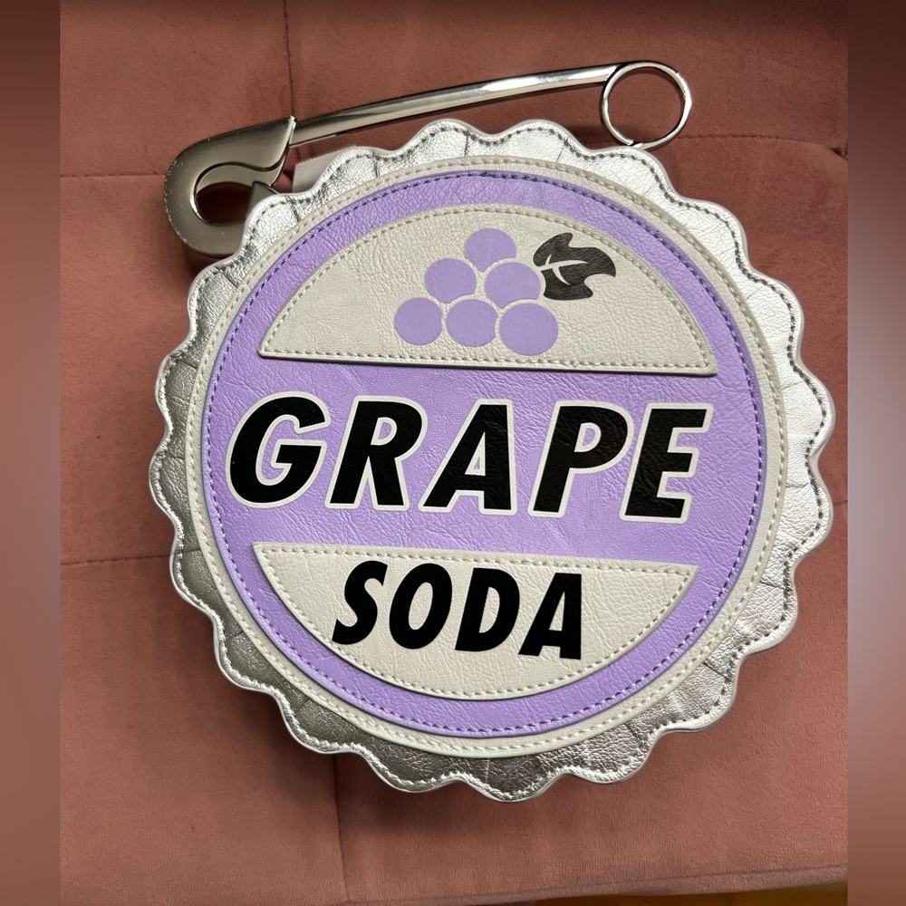 Loungefly Disney UP Grape Soda Purse Ellie’s Badge